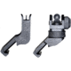 Kexuan Front &amp; Rear 45 Degree Offset Backup Polymer Sights, Black, MAFRS02