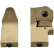 Kexuan Front &amp; Rear 45 Degree Offset Backup Polymer Sights, Tan, MAFRS02-T