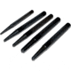 Kexuan Hole Center Punch Kit Set for Steel and Wood 1/16in, 1/8in, 5/32in, 3/16in, 1/4in Diameters, 5 Pieces, Black, ARTL22