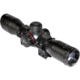 Kexuan Kexuan 4X32 Compact Scope w/ Dovetail Scope Rings, 1 in Tube, Red/Green 5 Line Reticle, Black, KX 4X32MLF-AG