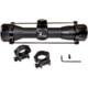 Kexuan Kexuan 4X32 Compact Scope w/ Dovetail Rings, 1 in Tube, Rangefinder Reticle, Black, KX4X32MR-AG