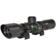 Kexuan Kexuan 4X32 Compact Scope w/Picatinny Scope Rings, 1 in Tube, Red/Green 5 Line Reticle, Black, KX 4X32MLF-PT