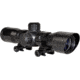 Kexuan Kexuan 4X32 Compact Scope w/Picatinny Scope Rings, 1 in Tube, Red/Green 5 Line Reticle, Black, KX 4X32MLF-PT