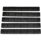 Kexuan KeyMod/M-LOK Rail Covers, 5 Pack, Black, ASURC