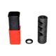 Kexuan Muzzle Brake Recoil Compensator for AR-10 .LR 308, 5/8inx24 thread, Black Steel, MZ-01-02-B