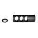 Kexuan Muzzle Brake Recoil Compensator for AR-10 .LR 308, 5/8inx24 thread, Black Steel, MZ-01-02-B
