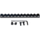 Kexuan Picatinny Rail Section for KeyMod Style Mounts, 11 Slot, Black, RL-KM11
