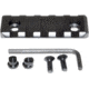 Kexuan Picatinny Rail Section for KeyMod Style Mounts, 5 Slot, Black, RL-KM5