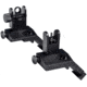 Kexuan Rapid Transition 45 degree Offset Flip-Up Sights, Aluminum Front &amp; Rear Set, Black, MAFRS04