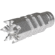 Kexuan 1/2x28 Tactical Competition Grade Muzzle Brake for AR-15, Steel, Silver, MZ-05-01-SS