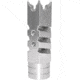 Kexuan 1/2x28 Tactical Competition Grade Muzzle Brake for AR-15, Steel, Silver, MZ-05-01-SS
