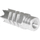 Kexuan 1/2x28 Tactical Competition Grade Muzzle Brake for AR-15, Steel, Silver, MZ-05-01-SS