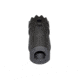 Kexuan Steel Competition Grade Muzzle Brake Recoil Compensator for AR-10 LR 308, 5/8inx24 thread, Gunmetal Black, MZ-09-02-B