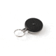 Key-Bak 483B-HD Retractable Reel w/ 48in Stainless Steel Cable, Black Front, 1.75in Steel Belt Loop, 8oz Retraction, Split Ring 0483-003