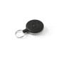 Key-Bak 483B-HDK Retractable Reel w/ 48in Kevlar Cord, Black Front, 1.75in Steel Belt Loop, 8oz Retraction, Split Ring 0483-823
