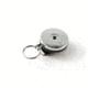 Key-Bak 484-HD Retractable Reel w/ 48in Stainless Steel Cable, Chrome Front, Removable Swivel Belt Clip, 8oz Retraction, Split Ring 0484-001