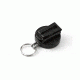 Key-Bak 484B-HD Retractable Reel w/ 48in Stainless Steel Cable, Black Front, Removable Swivel Belt Clip, 8oz Retraction, Split Ring 0484-003