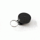 Key-Bak 484B-HD Retractable Reel w/ 48in Stainless Steel Cable, Black Front, Removable Swivel Belt Clip, 8oz Retraction, Split Ring 0484-003