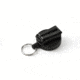 Key-Bak 484B-HDK Retractable Reel w/ 48in Kevlar Cord, Black Front, Removable Swivel Belt Clip, 8oz Retraction, Split Ring 0484-823