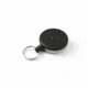 Key-Bak 485B-HDK Retractable Reel w/ 48in Kevlar Cord, Black Front, Steel Belt Clip, 8oz Retraction, Split Ring 0485-823