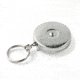 Key-Bak Belt Loop Keyholder, Textured Front, Bulk, Chrome, 0003-002