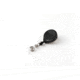 Key-Bak Mini-Bak ID Retractable Reel w/ 36in Nylon Cord, Swivel Bulldog Clip, Vinyl ID Strap, Black 0067-005