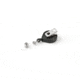 Key-Bak Mini-Bak ID Retractable Reel w/ 36in Nylon Cord, Swivel Bulldog Clip, Vinyl ID Strap, Gray 0064-005