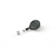 Key-Bak Mini-Bak ID Retractable Reel w/ 36in Nylon Cord, Swivel Bulldog Clip, Vinyl ID Strap, Gray 0064-005