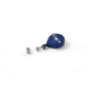 Key-Bak Mini-Bak ID Retractable Reel w/ 36in Nylon Cord, Safety Pin Back, Vinyl ID Strap, Gray 0035-005