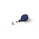 Key-Bak Mini-Bak ID Retractable Reel w/ 36in Nylon Cord, Safety Pin Back, Vinyl ID Strap, Gray 0035-005