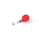 Key-Bak Mini-Bak ID Retractable Reel w/ 36in Nylon Cord, Swivel Bulldog Clip, Vinyl ID Strap, Red 0069-005