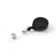 Key-Bak Mini-Bak ID Retractable Reel w/ 36in Nylon Cord, Steel Belt Clip, Vinyl ID Strap, Translucent Clear 0220-011