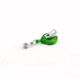 Key-Bak Mini-Bak ID Retractable Reel w/ 36in Nylon Cord, Swivel Bulldog Clip, Vinyl ID Strap, Translucent Green 0215-015
