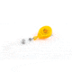 Key-Bak Mini-Bak ID Retractable Reel w/ 36in Nylon Cord, Swivel Bulldog Clip, Vinyl ID Strap, Translucent Yellow 0216-015