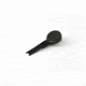 Key-Bak Mini-Bak ID Twist-Free Retractable Reel w/ 36in Nylon Cord, Swivel Bulldog Clip, Twist-Free ID Strap, Black 0067-013