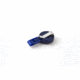 Key-Bak Mini-Bak ID Twist-Free Retractable Reel w/ 36in Nylon Cord, Steel Belt Clip, Twist-Free ID Strap, Blue 0055-015