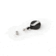 Key-Bak Mini-Bak ID Retractable Reel w/ 36in Nylon Cord, Steel Belt Clip, Vinyl ID Strap, Black 0057-005