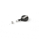 Key-Bak Mini-Bak ID Retractable Reel w/ 36in Nylon Cord, Steel Belt Clip, Vinyl ID Strap, Gray 0054-005
