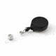 Key-Bak Mini-Bak ID Retractable Reel w/ 36in Nylon Cord, Steel Belt Clip, Vinyl ID Strap, White 0056-005