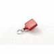 Key-Bak Mini-Bak Square Retractable Reel w/ 36in Nylon Cord, Swivel Bulldog Clip, Split Ring, Red 0029-S05