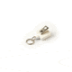 Key-Bak Mini-Bak Square Retractable Reel w/ 36in Nylon Cord, Swivel Bulldog Clip, Split Ring, White 0026-S05