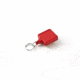 Key-Bak Mini-Bak Square Retractable Reel w/ 36in Nylon Cord, Steel Belt Clip, Split Ring, Blue 0052-S05