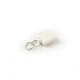 Key-Bak Mini-Bak Square Retractable Reel w/ 36in Nylon Cord, Steel Belt Clip, Split Ring, White 0053-S05