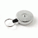 Key-Bak Original Retractable Key Reel, Xtreme Duty, 28in, w/Standard Loop, Textured Chrome 0483-603