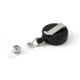 Key-Bak Retract-A-Badge ID 5-Pack Retractable Reel w/ 36in Cord, Belt Clip, Vinyl ID Strap, Black 0200-237