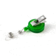 Key-Bak Retract-A-Badge ID 5-Pack Retractable Reel w/ 36in Cord, Swivel Bulldog Clip, Vinyl ID Strap, Translucent Green 0200-416