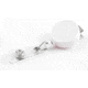 Key-Bak Retract-A-Badge ID 5-Pack Retractable Reel w/ 36in Cord, Swivel Bulldog Clip, Vinyl ID Strap, White 0200-233