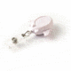 Key-Bak Retract-A-Badge ID AIRPLANE Shaped 5-Pack Retractable Reel w/ 36in Cord, Belt Clip, Vinyl ID Strap, White 0308-748