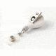 Key-Bak Retract-A-Badge ID LIGHT BULB Shaped 5-Pack Retractable Reel w/ 36in Cord, Swivel Bulldog Clip, Vinyl ID Strap, White 0308-745