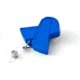 Key-Bak Retract-A-Badge ID BLUE RIBBON Shaped 5-Pack Retractable Reel w/ 36in Cord, Swivel Bulldog Clip, Vinyl ID Strap, Blue 0308-755